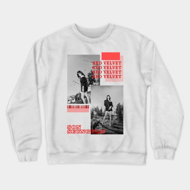 Kpop Design Wendy Red Velvet Crewneck Sweatshirt by Design Kpop Aesthetic Store